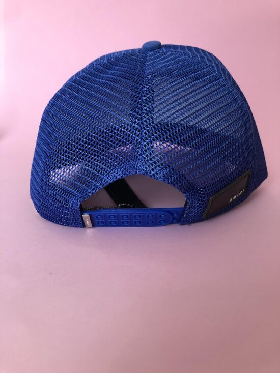 Amiri Blue Trucker Hat with White Star Baseball Cap main image 5
